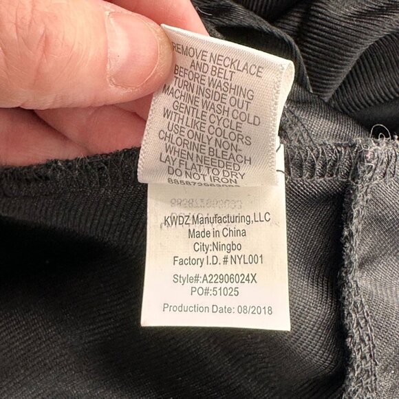 Knitworks Girls White & Black Sleeveless Dress 16 1/2 Necklace Tulle Holiday - Picture 11 of 12